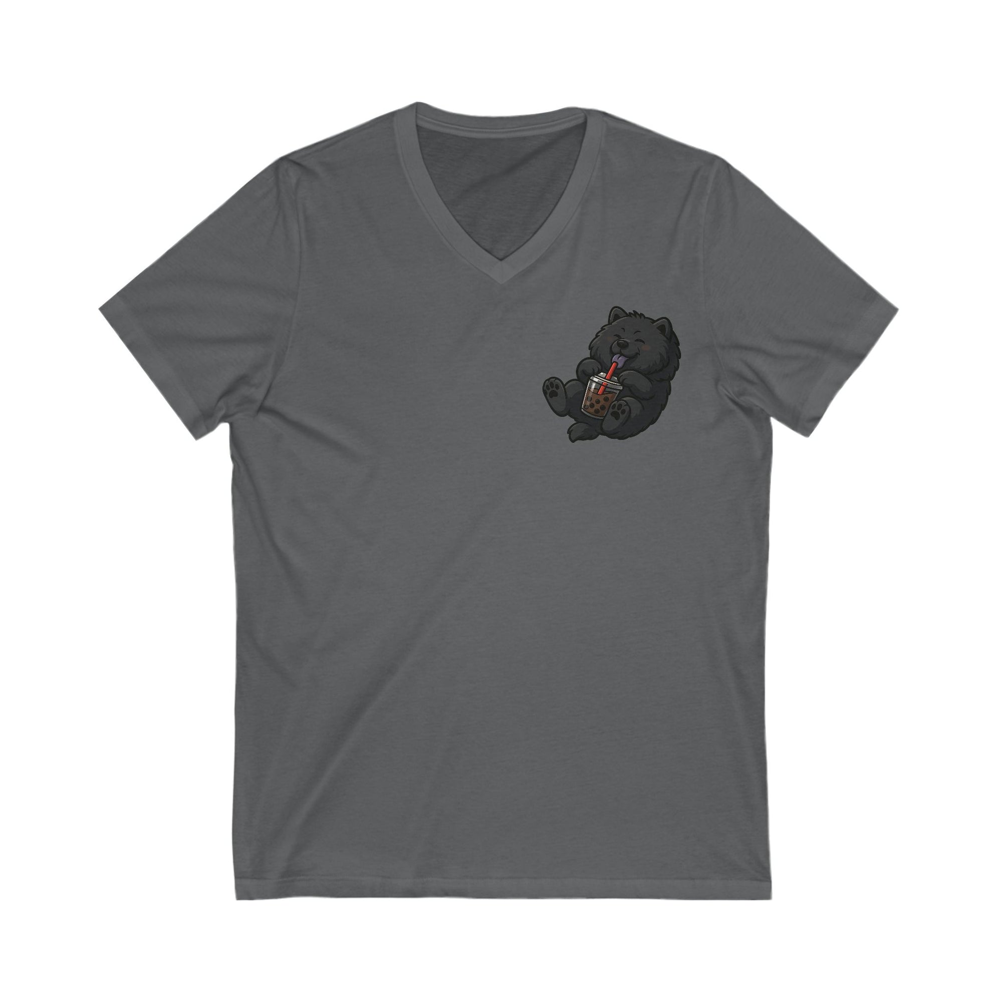 Unisex Jersey Short Sleeve V-Neck Tee bobba black pup