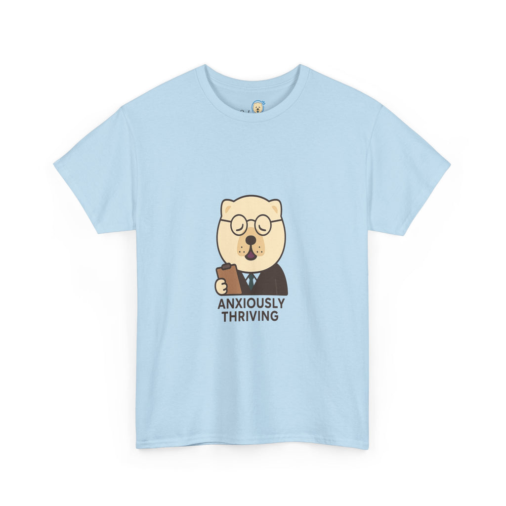 -Unisex Heavy Cotton Tee - Anxiously Thriving
