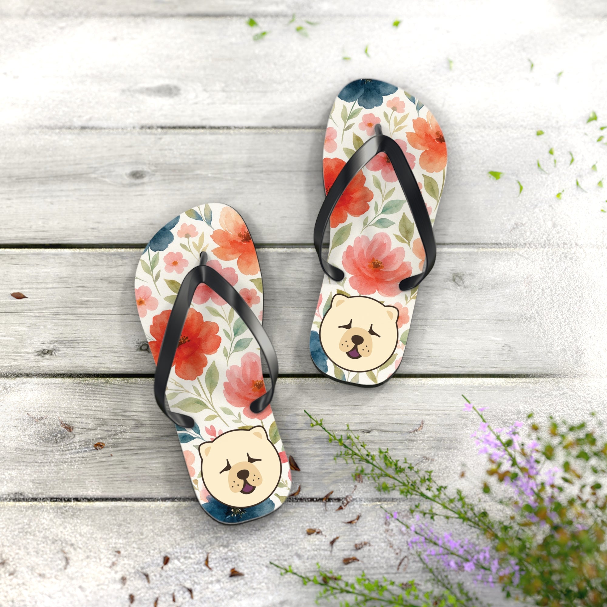 Flip Flops Flower Chow Chow
