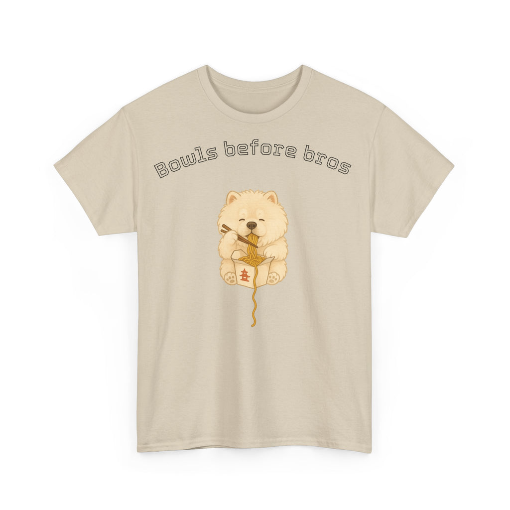 Unisex Heavy Cotton Tee - Bowls Before Bros Cream