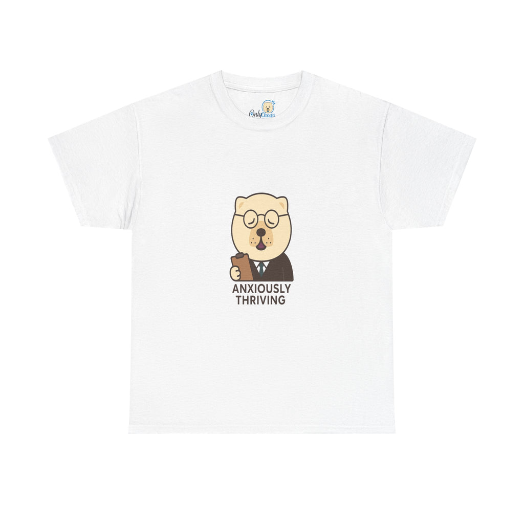 -Unisex Heavy Cotton Tee - Anxiously Thriving