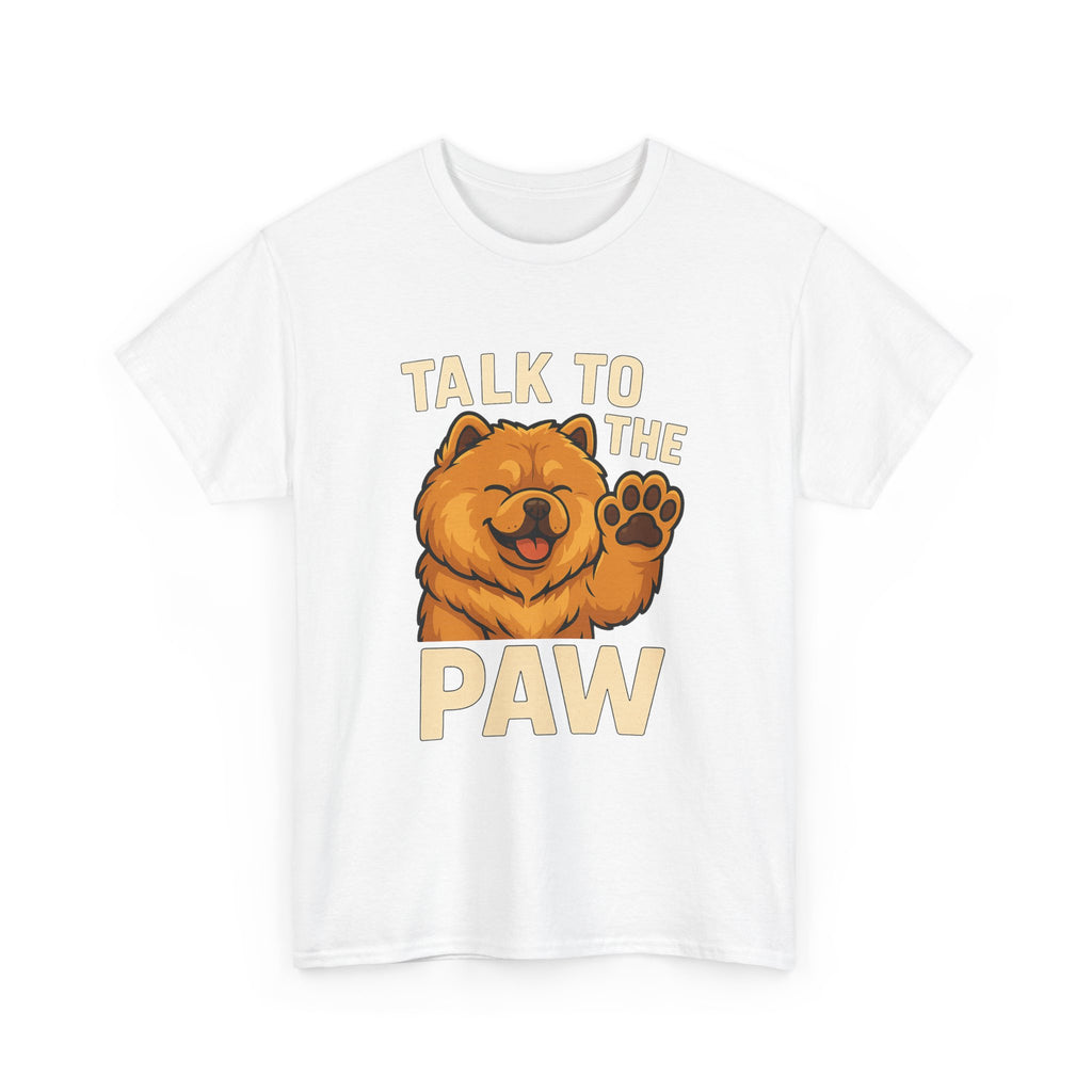 -Unisex Heavy Cotton Tee - Talk To The Paw