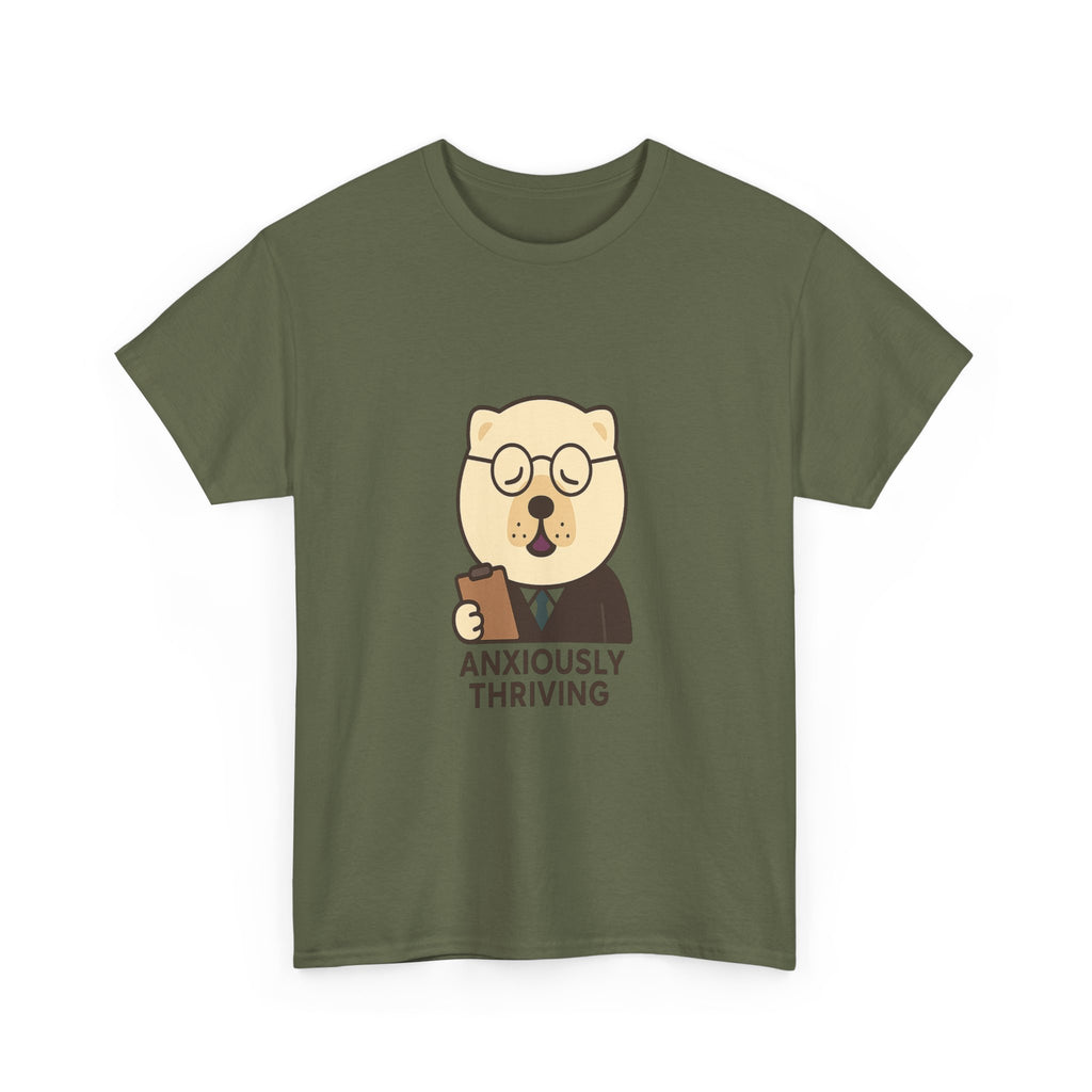 Unisex Heavy Cotton Tee - Anxiously Thriving
