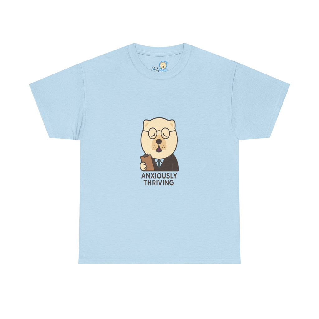 -Unisex Heavy Cotton Tee - Anxiously Thriving
