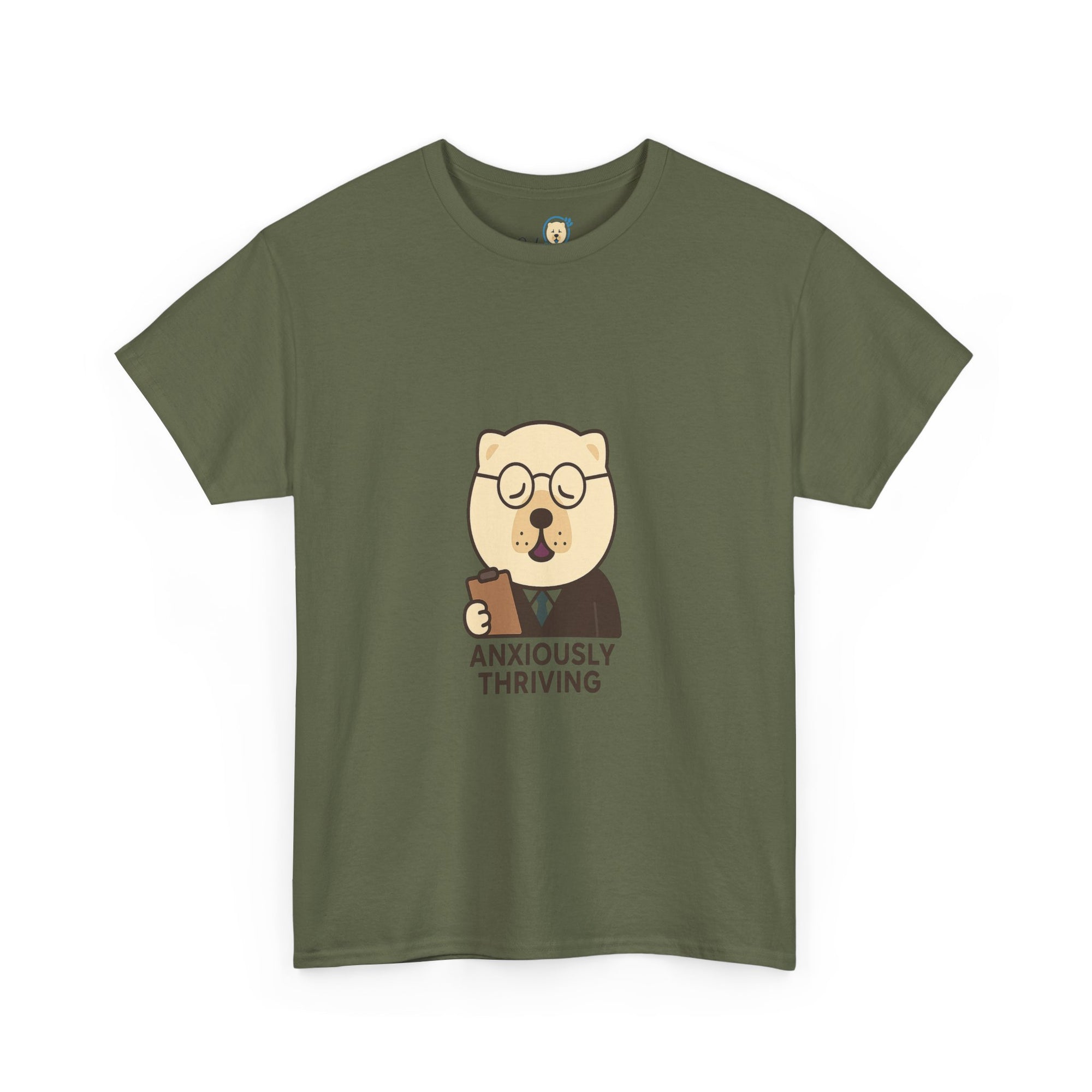 -Unisex Heavy Cotton Tee - Anxiously Thriving