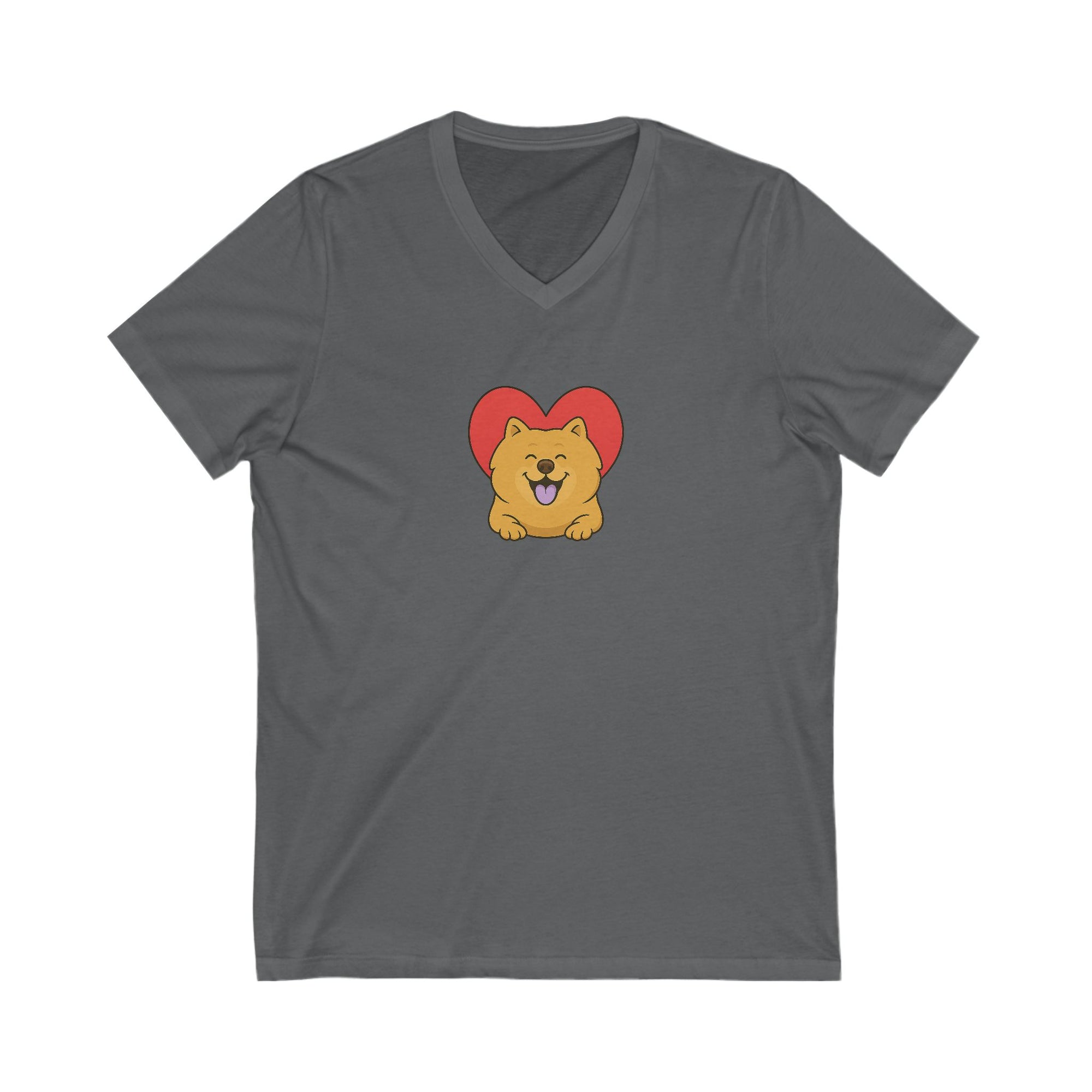 -Unisex Jersey Short Sleeve V-Neck Tee