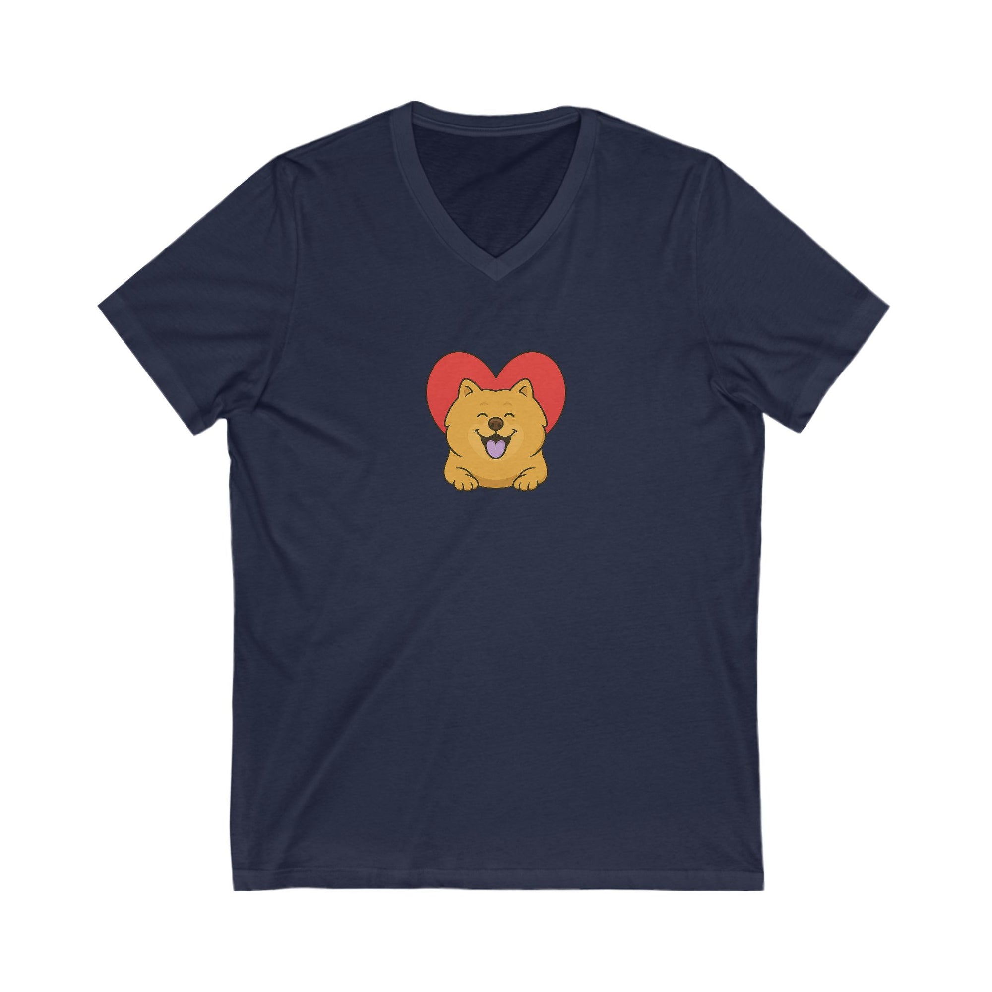 -Unisex Jersey Short Sleeve V-Neck Tee