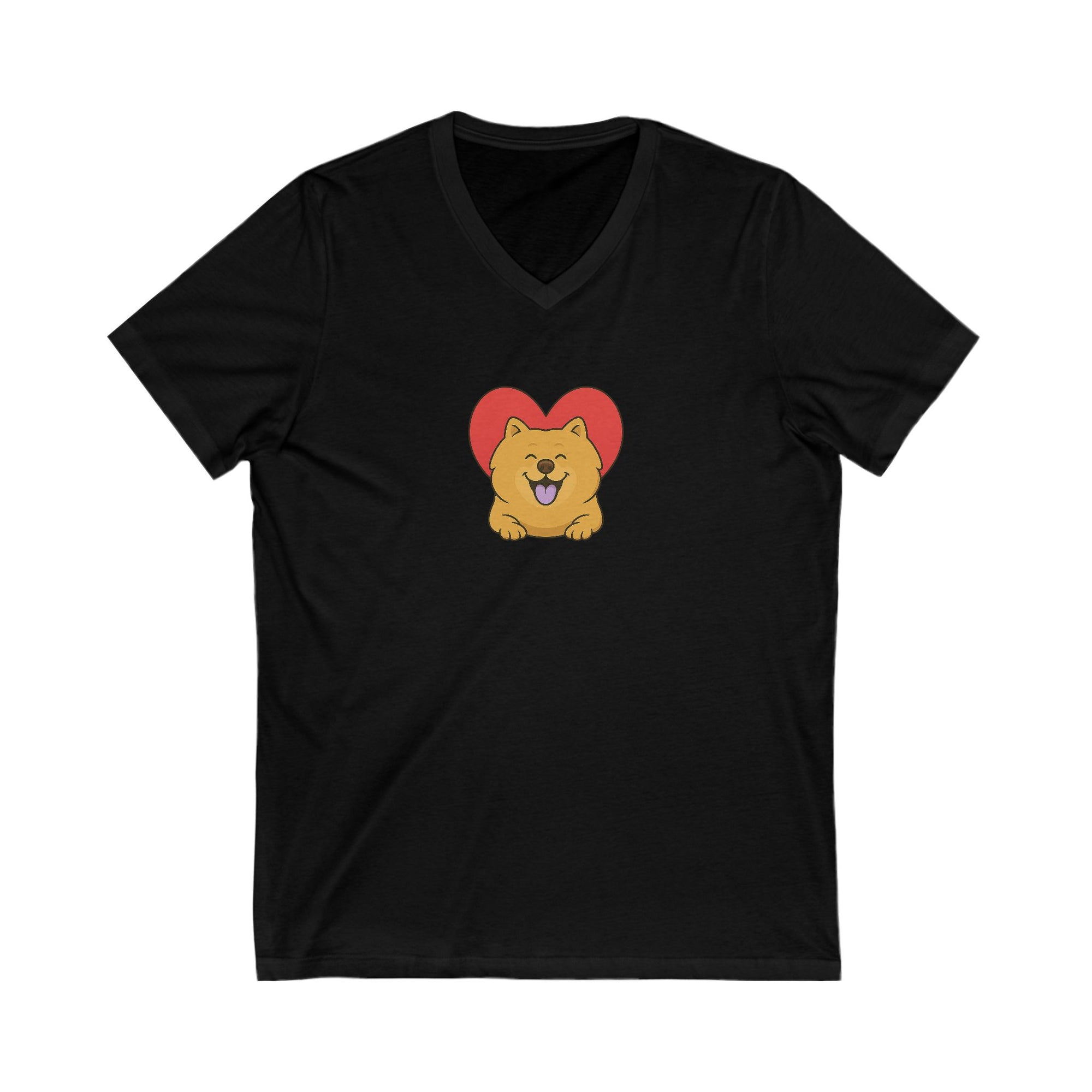 -Unisex Jersey Short Sleeve V-Neck Tee