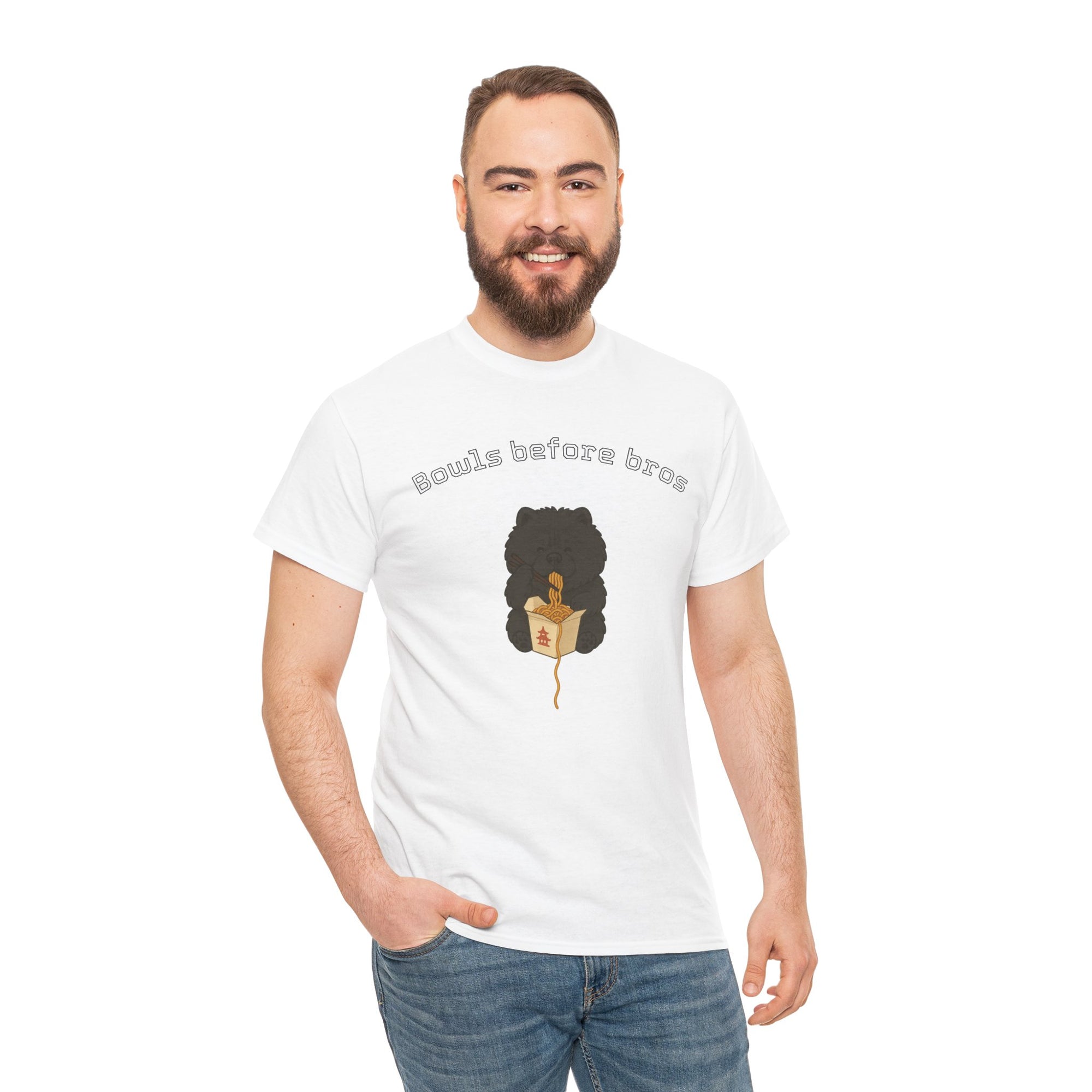 -Unisex Heavy Cotton Tee - Bowls Before Bros Black