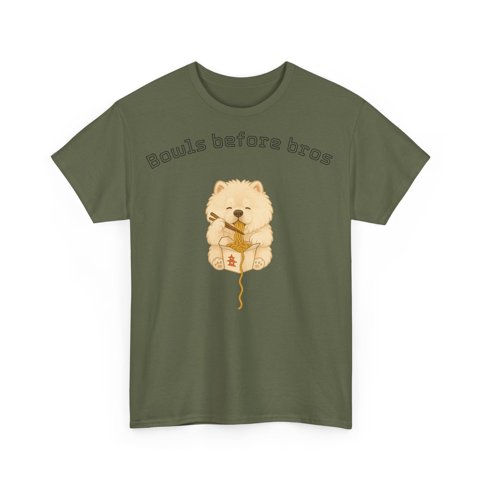 Unisex Heavy Cotton Tee - Bowls Before Bros Cream