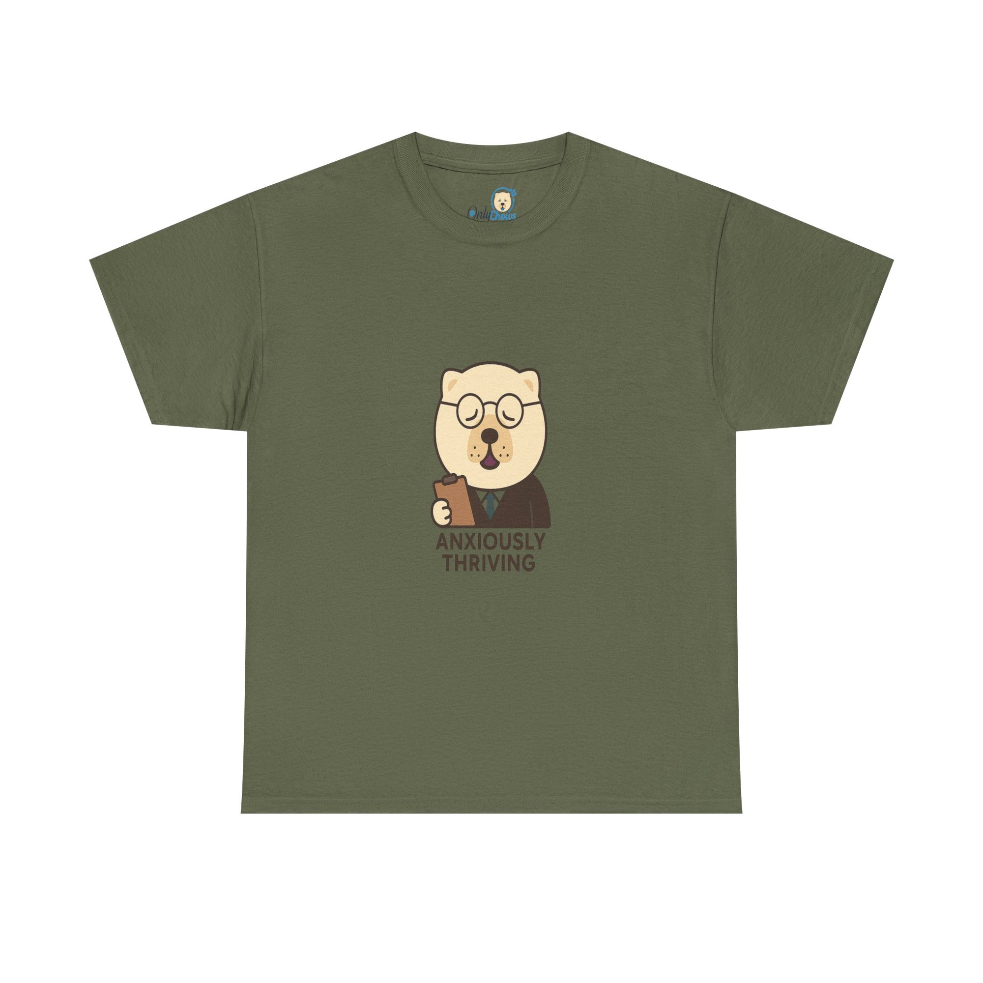 -Unisex Heavy Cotton Tee - Anxiously Thriving