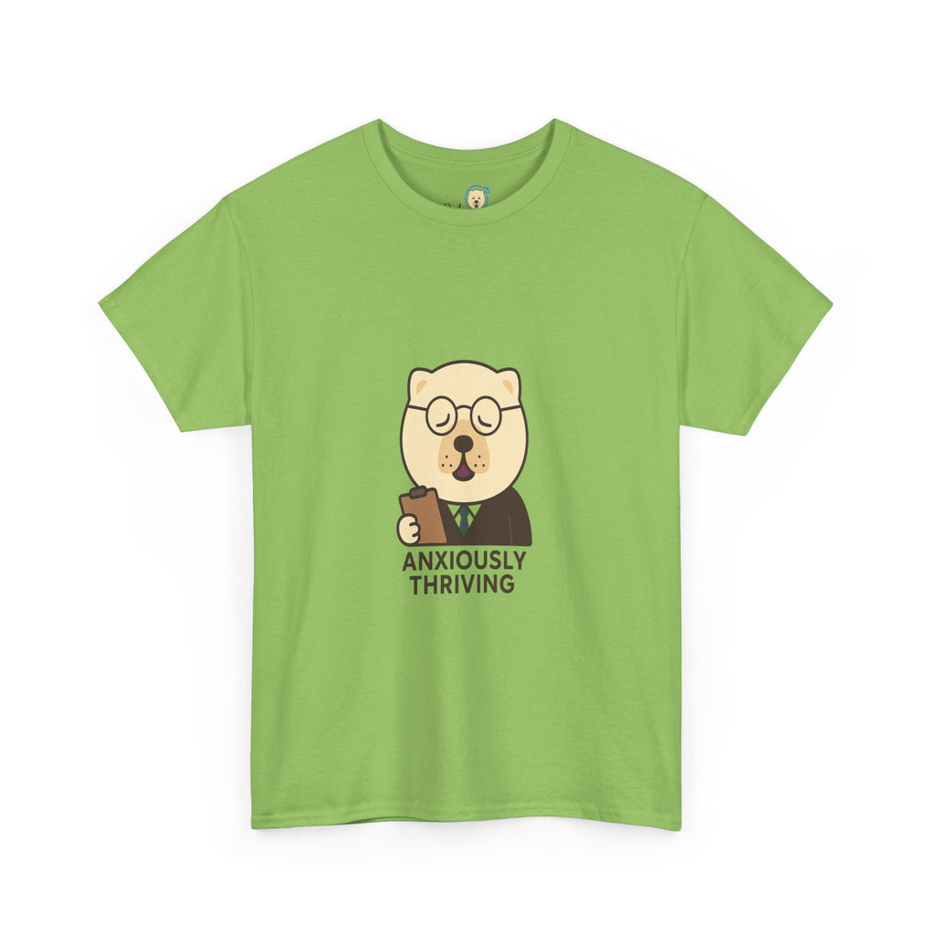-Unisex Heavy Cotton Tee - Anxiously Thriving