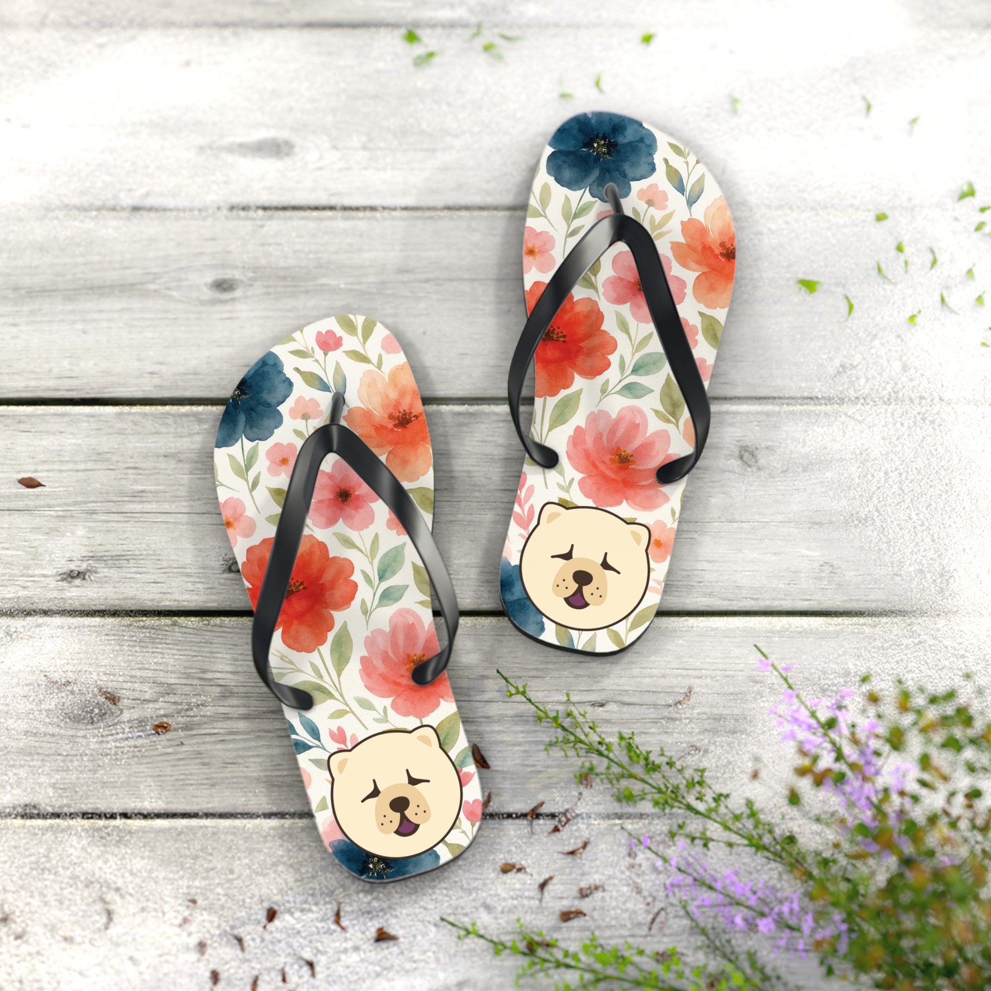 Flip Flops Flower Chow Chow