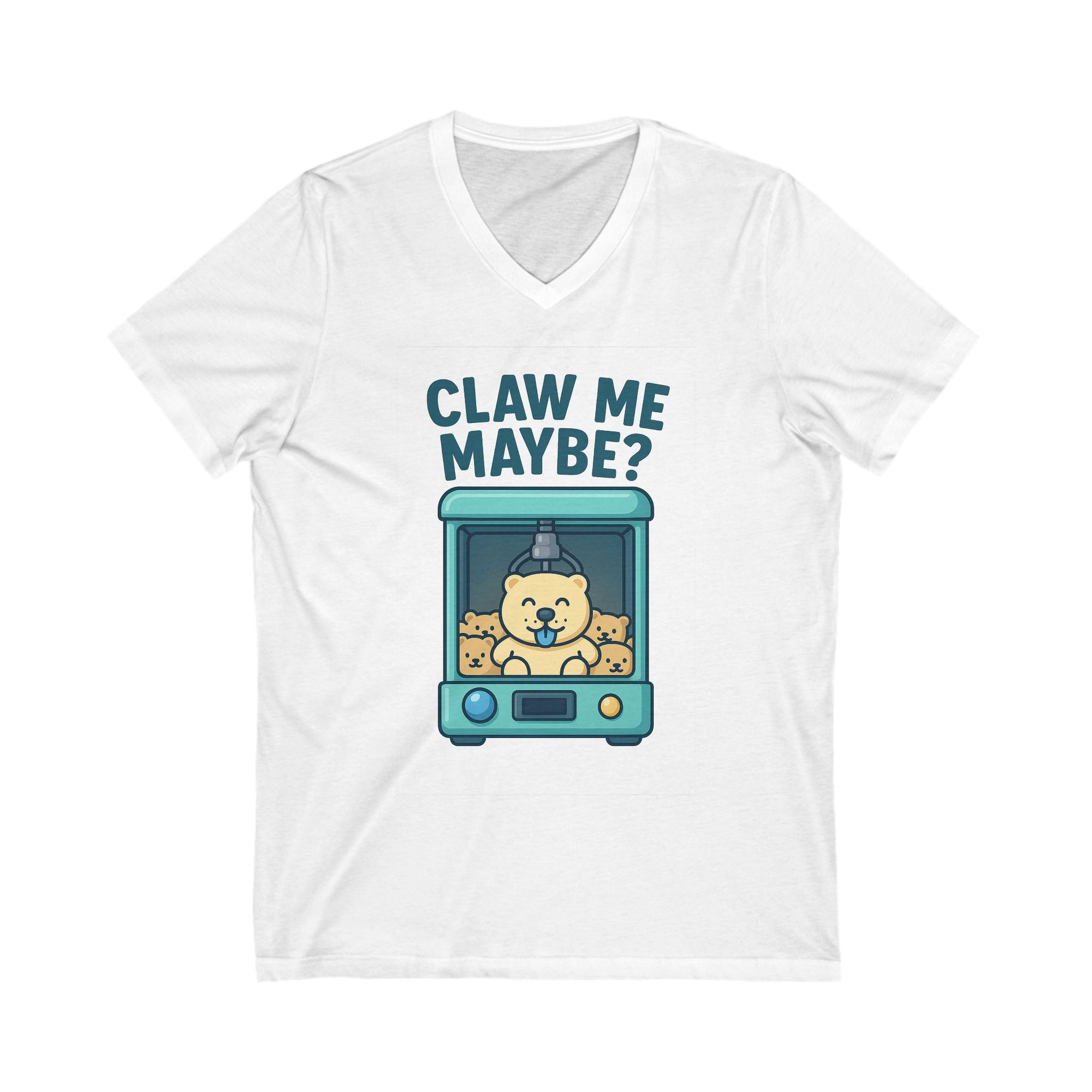 Unisex Jersey Short Sleeve V-Neck Tee - Claw Me Maybe ?