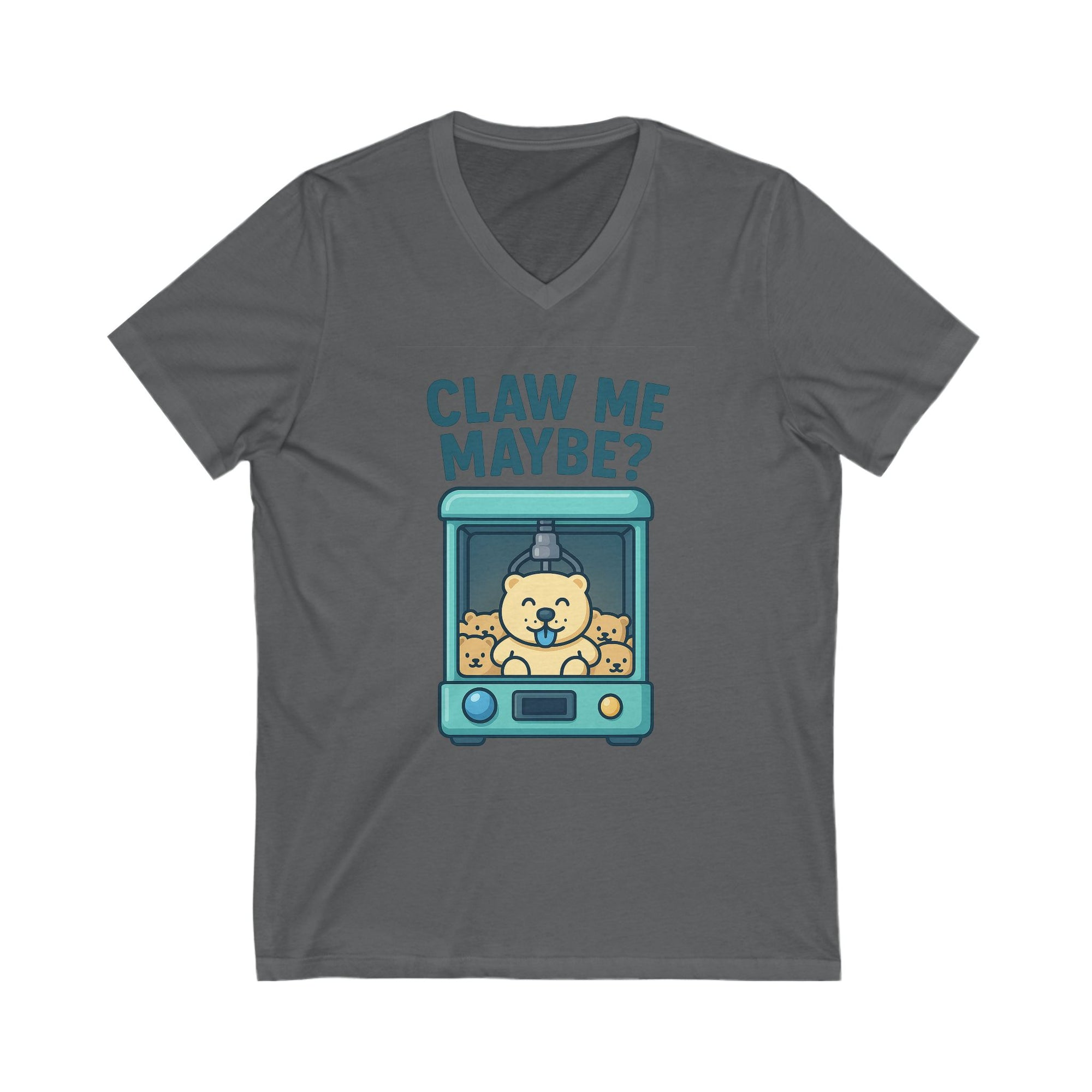 Unisex Jersey Short Sleeve V-Neck Tee - Claw Me Maybe ?