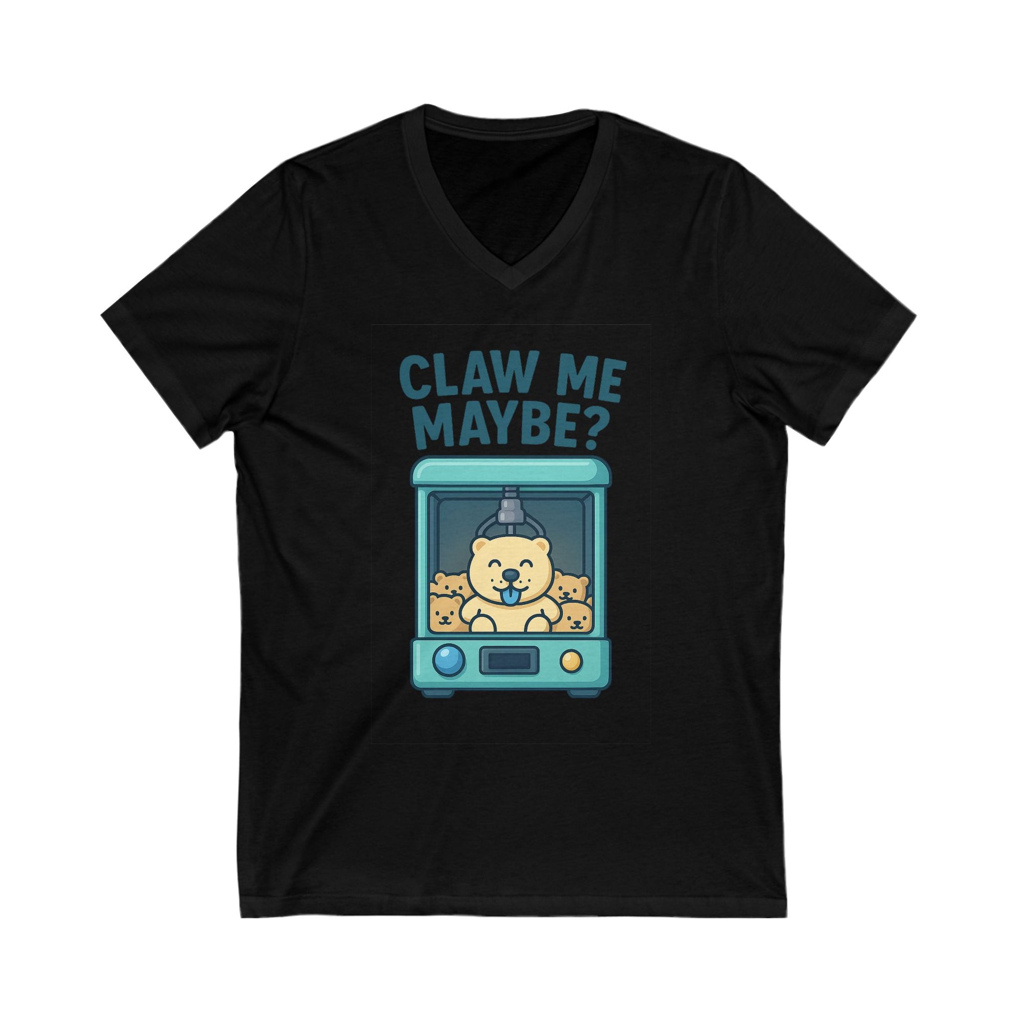 Unisex Jersey Short Sleeve V-Neck Tee - Claw Me Maybe ?