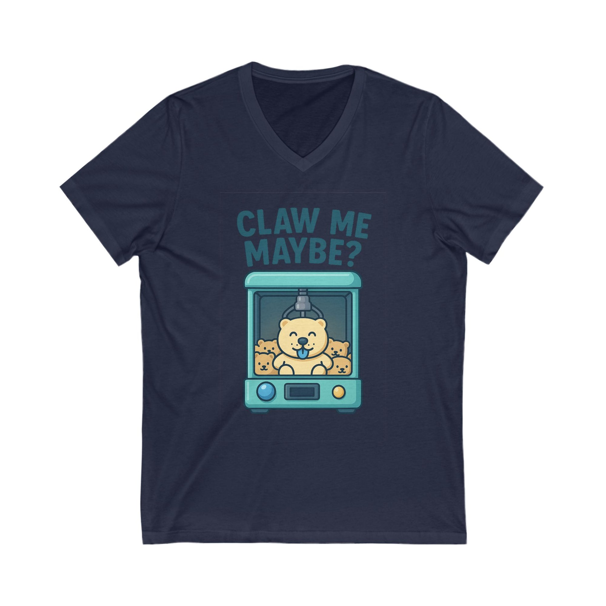 Unisex Jersey Short Sleeve V-Neck Tee - Claw Me Maybe ?