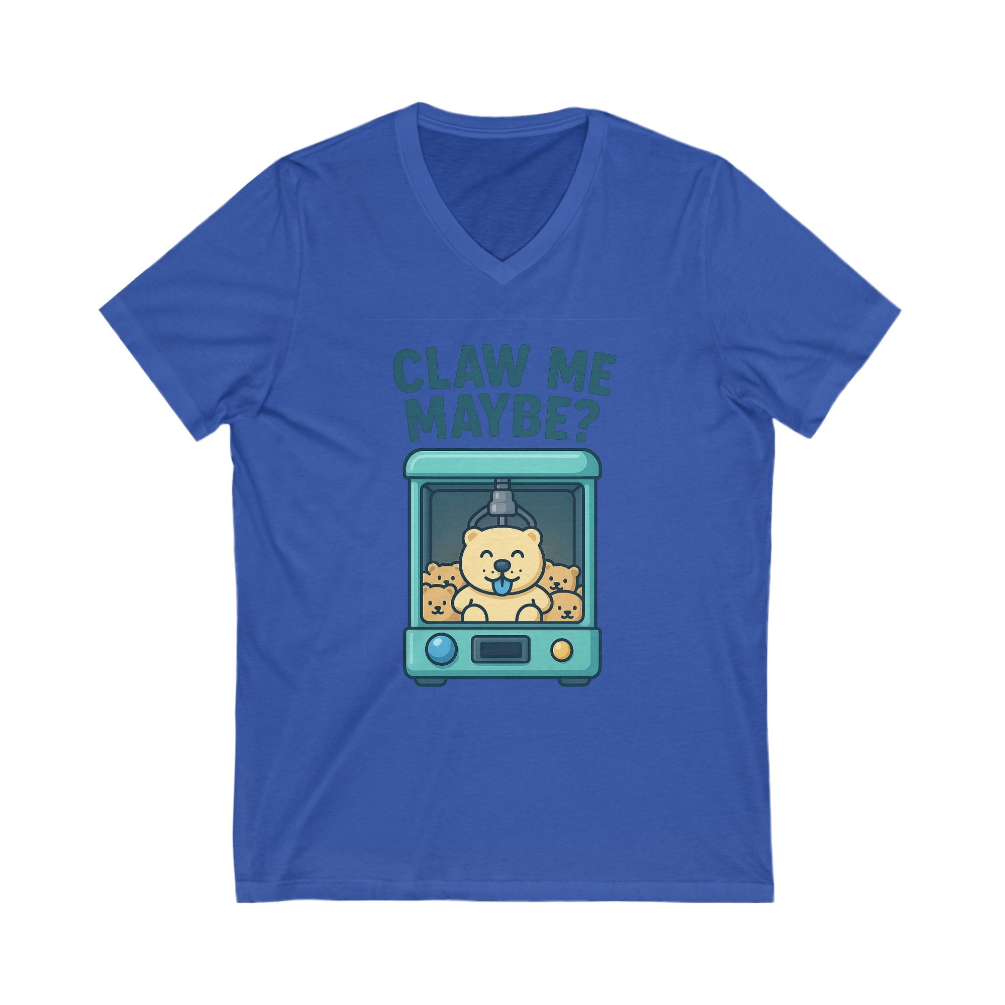 Unisex Jersey Short Sleeve V-Neck Tee - Claw Me Maybe ?