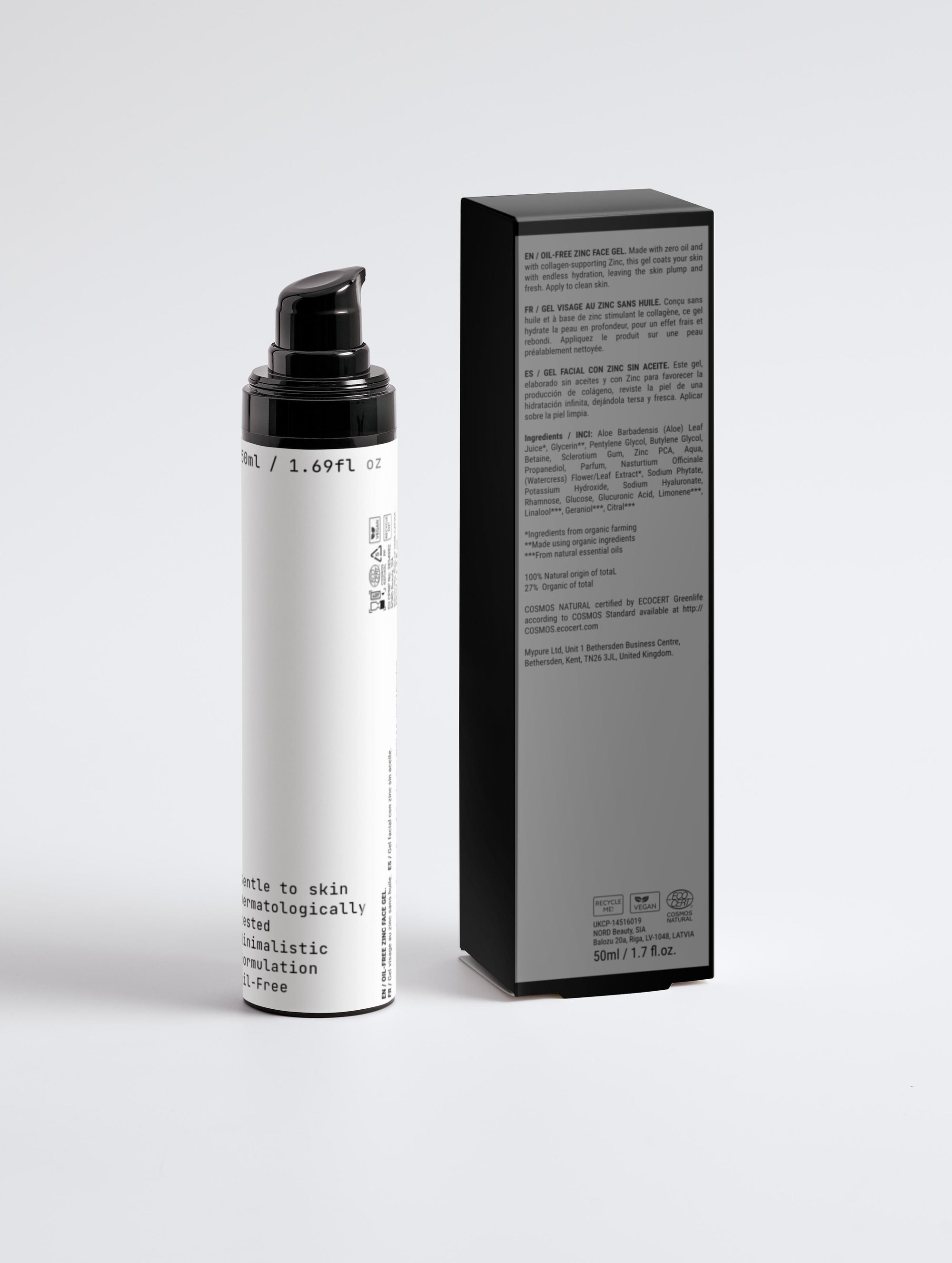 Oil-Free Zinc Face Gel for Men