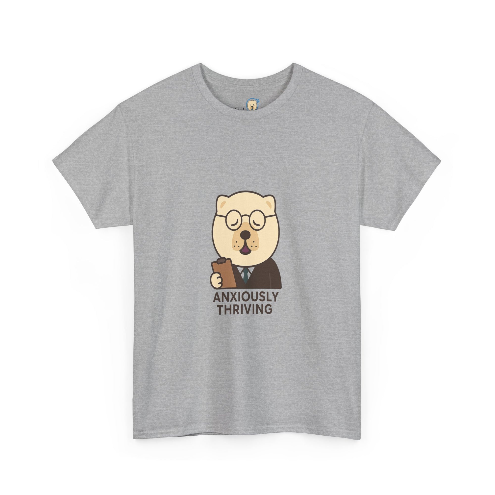 -Unisex Heavy Cotton Tee - Anxiously Thriving