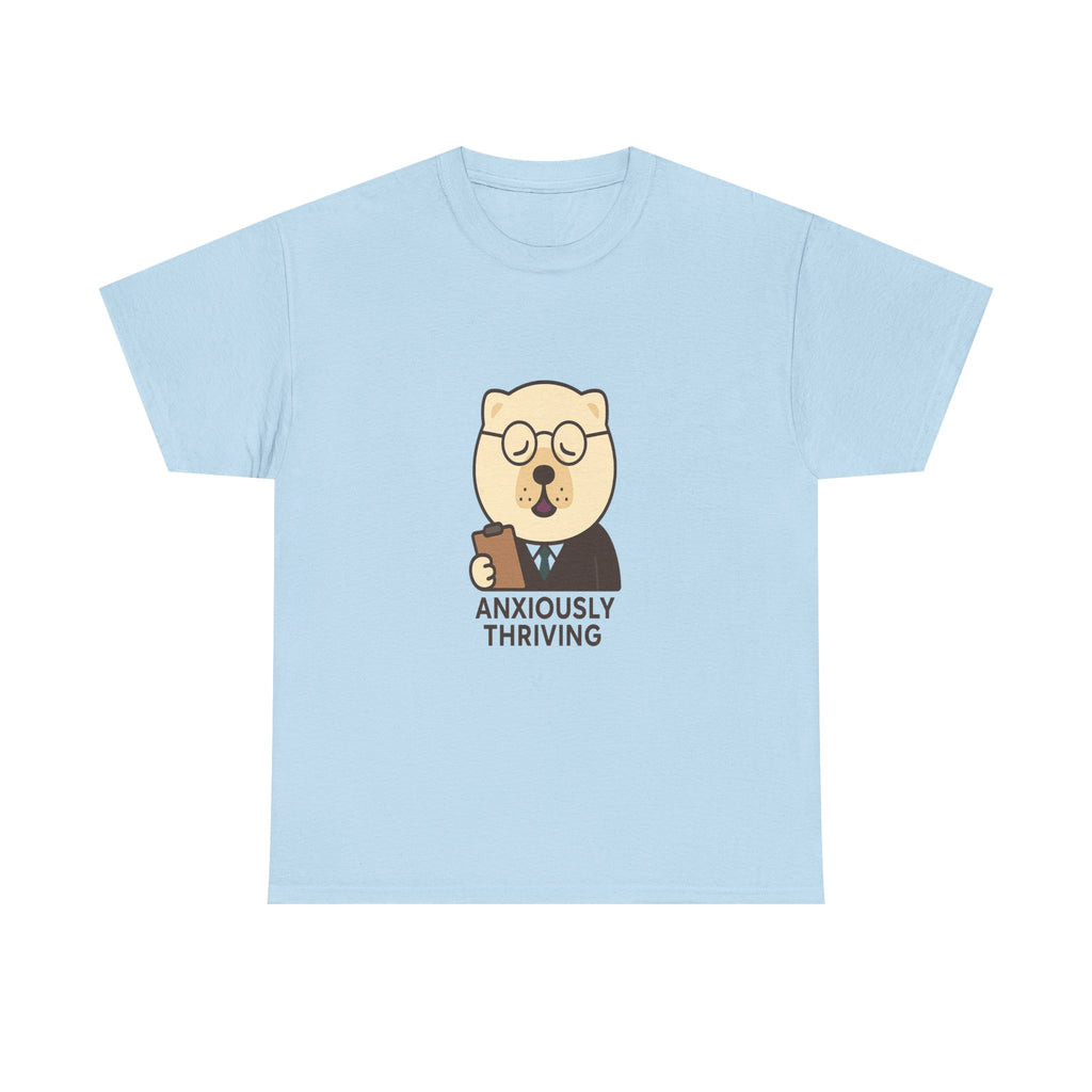 Unisex Heavy Cotton Tee - Anxiously Thriving