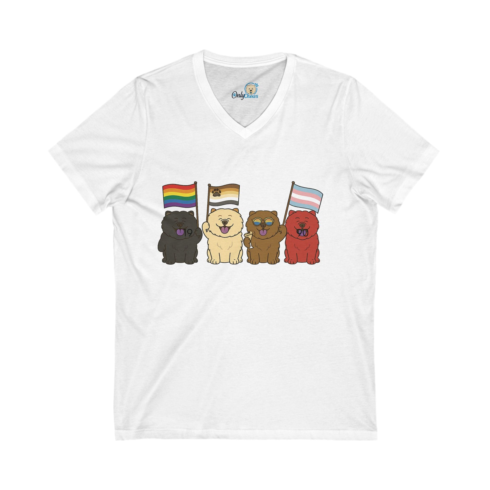 Unisex Jersey Short Sleeve V-Neck Tee