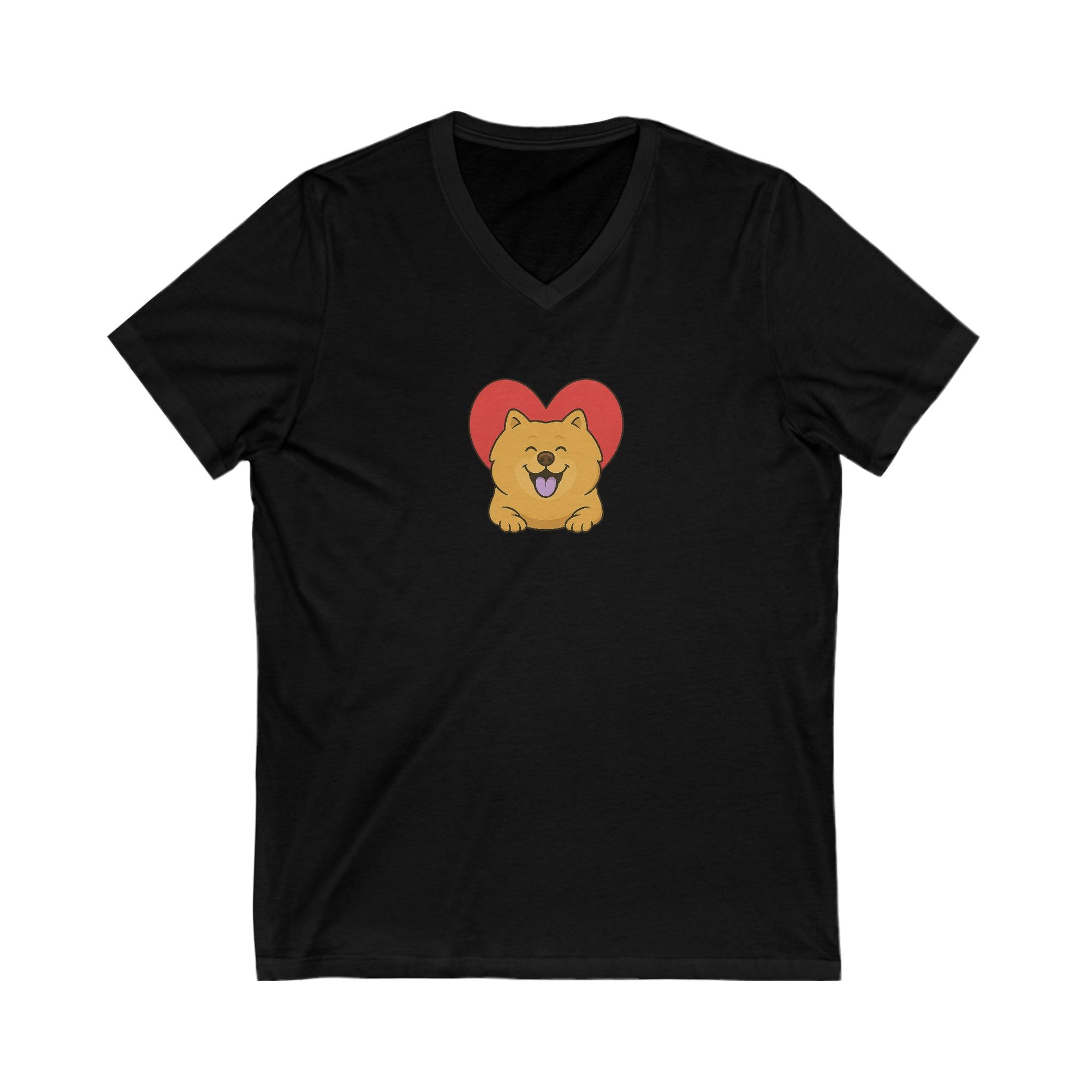 Unisex Jersey Short Sleeve V-Neck Tee - From Chow With Love