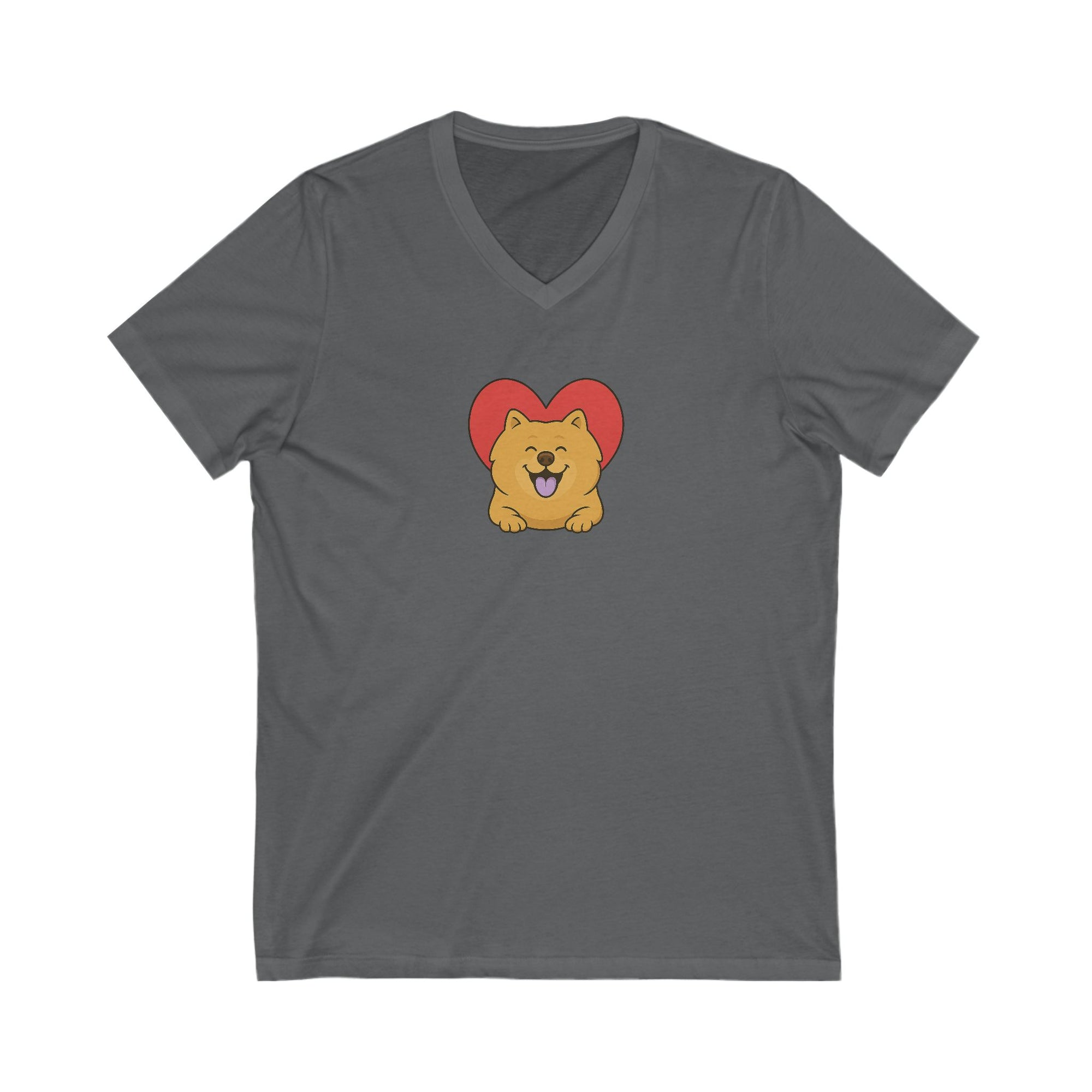 Unisex Jersey Short Sleeve V-Neck Tee - From Chow With Love